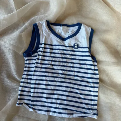 Débardeur rayé marin - Obaïbi - 18 mois